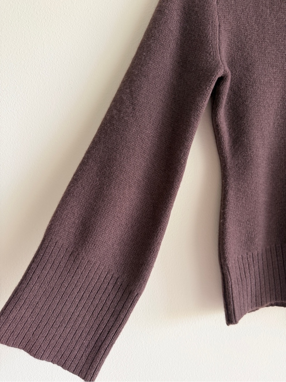 J.Crew Milano-Stitch Cinched-Waist Cardigan Lambswool Brown XS NWT - Picture 6 of 10